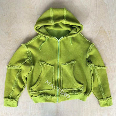 ซื้อ สไตล์แขนปกติ Custom ขนาดใหญ่ Unisex Mens Acid Wash Hoodies กับขอบแฮม online manufacture