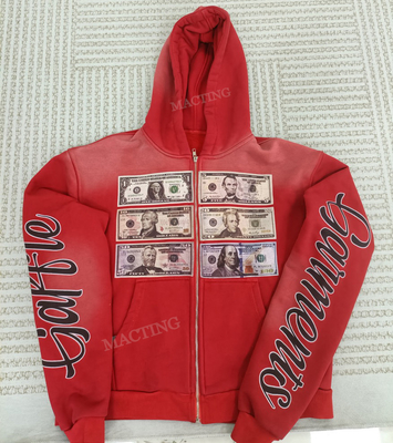 ซื้อ วินเทจแอซิดล้าง Hoodie ความลําบากใจสําหรับฤดูใบไม้ผลิ เสื้อผ้าถนนใน 500 Gsm เทอร์รี่ฝรั่งเศส online manufacture