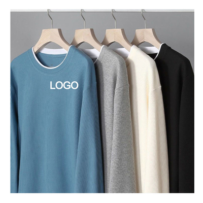 ซื้อ 6xl 5xl 3xl เสื้อสวีทคิวเนค ขนาดใหญ่ สไตล์ไม่ชุด ชาย วอฟเฟิล แต่งเทอร์มัลฟลีนเสื้อเสื้อ online manufacture