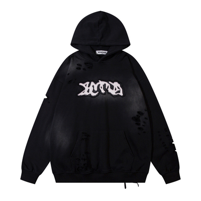 ซื้อ หินรุ่นเก่า ล้างทราย ล้างทราย ล้างทราย เสื้อฮูโด้ แอเมริกัน สตรีทวอเรท online manufacture