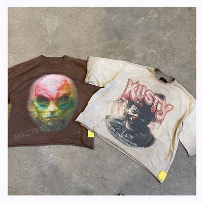 ซื้อ การสนับสนุน 7 วัน ตัวอย่างการสั่งซื้อ Lead Time Custom Dtg Print T-shirt ชายตัด online manufacture
