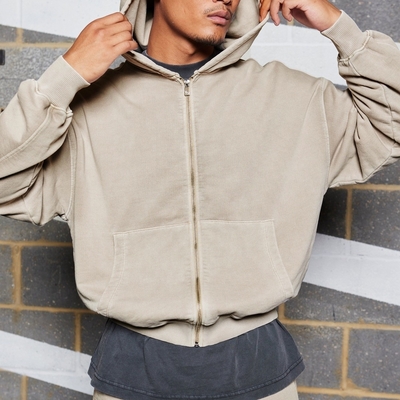 ซื้อ การตรวจจับเข็ม เสื้อผ้าถนนแบบกําหนดเอง Hoodie หักสําหรับผู้ชายในวัสดุผ้าหอมหนัก online manufacture