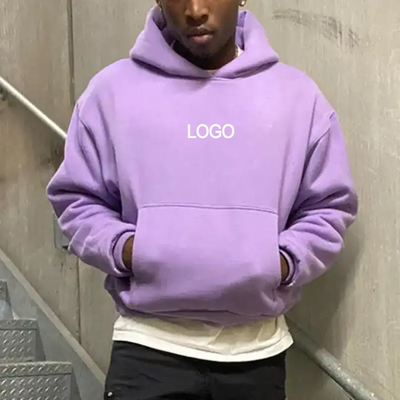 ซื้อ ชาย เสื้อผ้าถนน เสื้อผ้าลูกค้า LOGO 300gsm 400gsm 500gsm ฝรั่งเศส เทอร์รี่ตัด Hoodies online manufacture