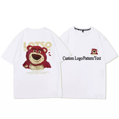ซื้อ หมีสตรอเบอรี่ เสื้อเสื้อยืดผู้หญิง ขนาดเปล่า 95% แขนสั้น ผ้าหอม online manufacture