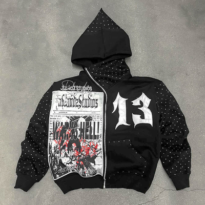 ซื้อ ชายผ้าใบเทอร์รี่ ฝรั่งเศส Hoodie ตัดซิปกับกรดล้าง Embroidery แอพลิค แพทช์ online manufacture