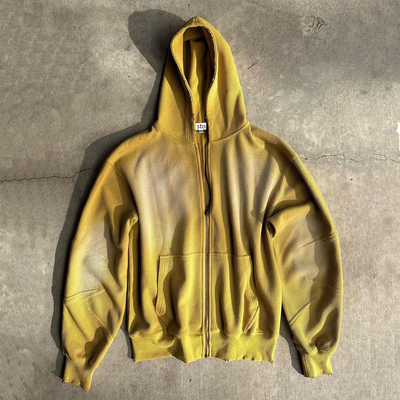 ซื้อ รุ่นวินเทจ ซันเบดเอซิด วอฟเฟิล ผ้าฮูเดย์สกัดสําหรับ S-6XL หรือสตรีทเวอรี่ขนาดที่กําหนดเอง online manufacture