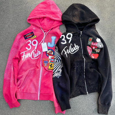 ซื้อ เสื้อฮูดีแบบฝรั่งเศส 100% หนังเทอรี่ หนัก 500 กรัม และพิมพ์หน้าจอ online manufacture