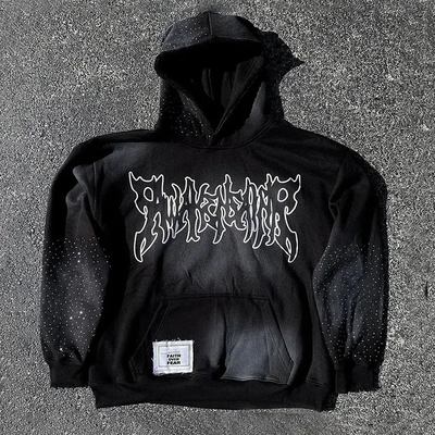 ซื้อ สัญลักษณ์ที่กําหนดเอง เสื้อฮูโด้น้ําหนักผ้าใบ แพทช์เวิร์ค ผ้าขีดท้อง เสื้อถนน ขนาดใหญ่ เสื้อฮูโด้กระเป๋าสตางค์สําหรับผู้ชาย online manufacture