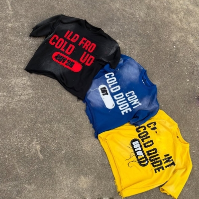 ซื้อ ผู้ผลิตเสื้อยืด ชุดที่แต่งเอง อาซิดล้างแดด เสื้อยืดที่สับสน online manufacture