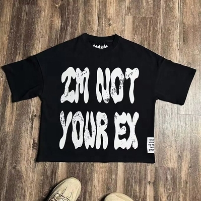 เสื้อยืดคอคาวตันหนัก มีแขนสั้นและพัดพัดพัด