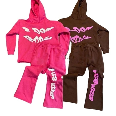ชาย 3D พิมพ์ Puff กระโปรงกีฬาขยายและตัด Hoodie ชุดสําหรับการออกกําลังกาย
