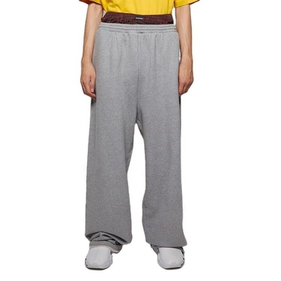 กางเกงออกกําลังกายชายแบบ Custom Double Waist Wide Leg สไตล์ไฮสตรีท