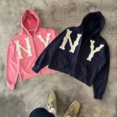 เสื้อผ้าถนนแบบยูนิเซ็กซ์ ขนาดใหญ่ตัดขอบ ผ้าห่มหินหินหินหินหิน