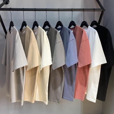ชาย T-Shirt ความลําบากใจ Dtg Print Acid Wash เสื้อดีเด่น เสื้อถนน สีดํา วินเทจ