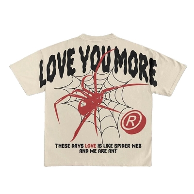 1000 ฮิปฮ็อป ขนาดใหญ่ ดรอป ไหล่ กราฟิค เทส Dtg Print Screen Printing เสื้อยืด Custom