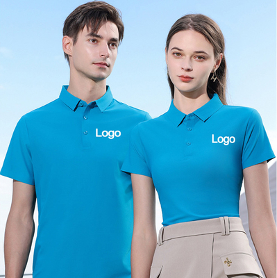 MACTING Ice Silk Cool Fiber Polo Shirts สําหรับผู้ชายและเด็กผู้ชายในแบบกระดาษแขนสั้น