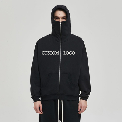 สายคอหมวก หนาวอุ่น ผ้าใบเทอร์รี่ แต่งหน้ากาก นินจา Hoodie สําหรับวันเย็น