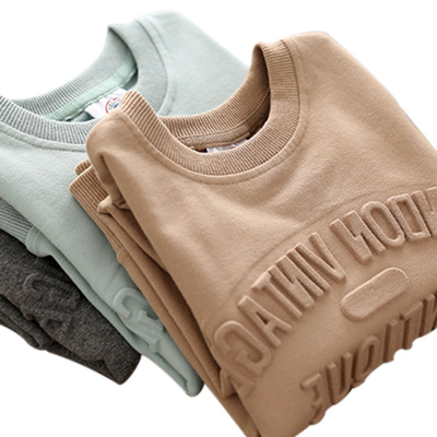น้ําหนักสูง หนา ฝรั่งเศส เทอร์รี่ Hoodie วิ่งสเต็ป Custom Embossed LOGO Sweatshirt Hoodies
