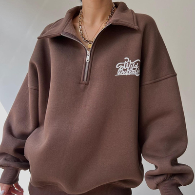 ผู้หญิง ขนาดใหญ่ ผ้าใบขนยาง ซิปขึ้นฮูดี โยคะ ท็อปฮูดี สวีทเสื้อ สไตล์สบายๆ