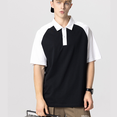 โลโก้ตามสั่ง เสื้อ T ขนาดใหญ่ชาย 260 gsm 100% ผ้าปูน เสื้อถนน ฮิปฮอป