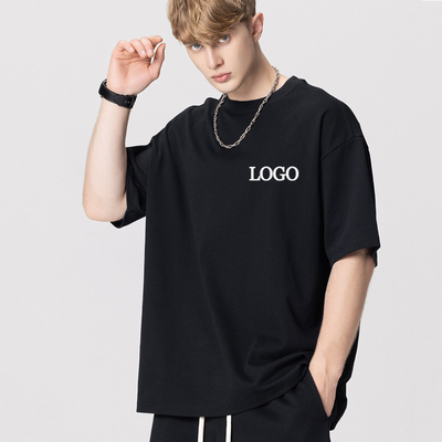 เสื้อยืดสีขาวขนาดใหญ่หญิง 220 กรัม น้ําหนักผ้า ลายสัญลักษณ์การพิมพ์