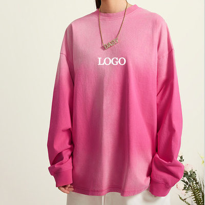 ขนาดใหญ่ ติดแต่งตามสั่ง ผ้าใบสีดํา เสื้อแขนยาว เสื้อ T เสื้อสําหรับ Y2k สไตล์ ผู้ชาย ผู้หญิง