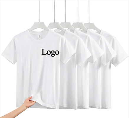 พิมพ์หนา 220 Gsm ผ้าเปล่า Custom ผ้าเปล่า ผ้าขาว t-shirt ขนาดใหญ่