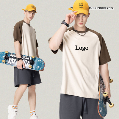 โลโก้ที่กําหนดเอง พิมพ์สีผสม เสื้อริงเกอร์สําหรับสตรีทวอเรท