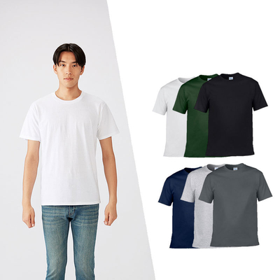 เสื้อยืดพอลิเอสเตอร์ผ้าใบสีขาวขนาดใหญ่สําหรับผู้ชาย พร้อมโลโก้พับพับ