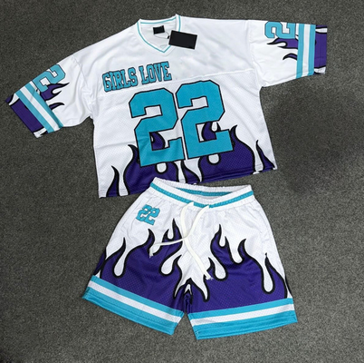 ชุดเกมกีฬาฤดูร้อน 2 ชิ้น ชุดเกมฟุตบอล T-Shirt ฟุตบอล Jersey ชุดเกมฟุตบอล ชุดเสื้อและกางเกงสั้น ชุดผู้ชาย